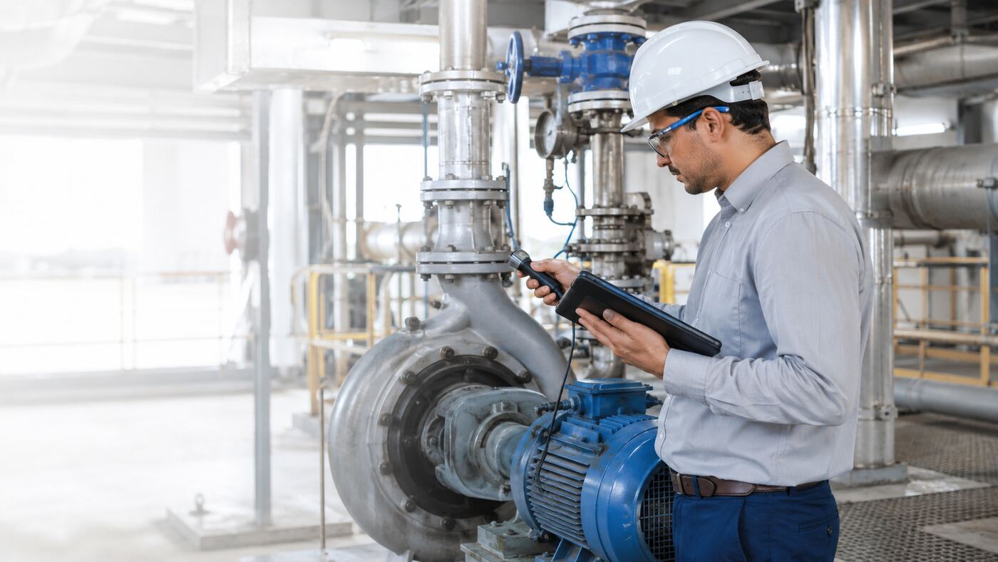 Imagem ilustrativa de avaliação técnica em ambiente industrial